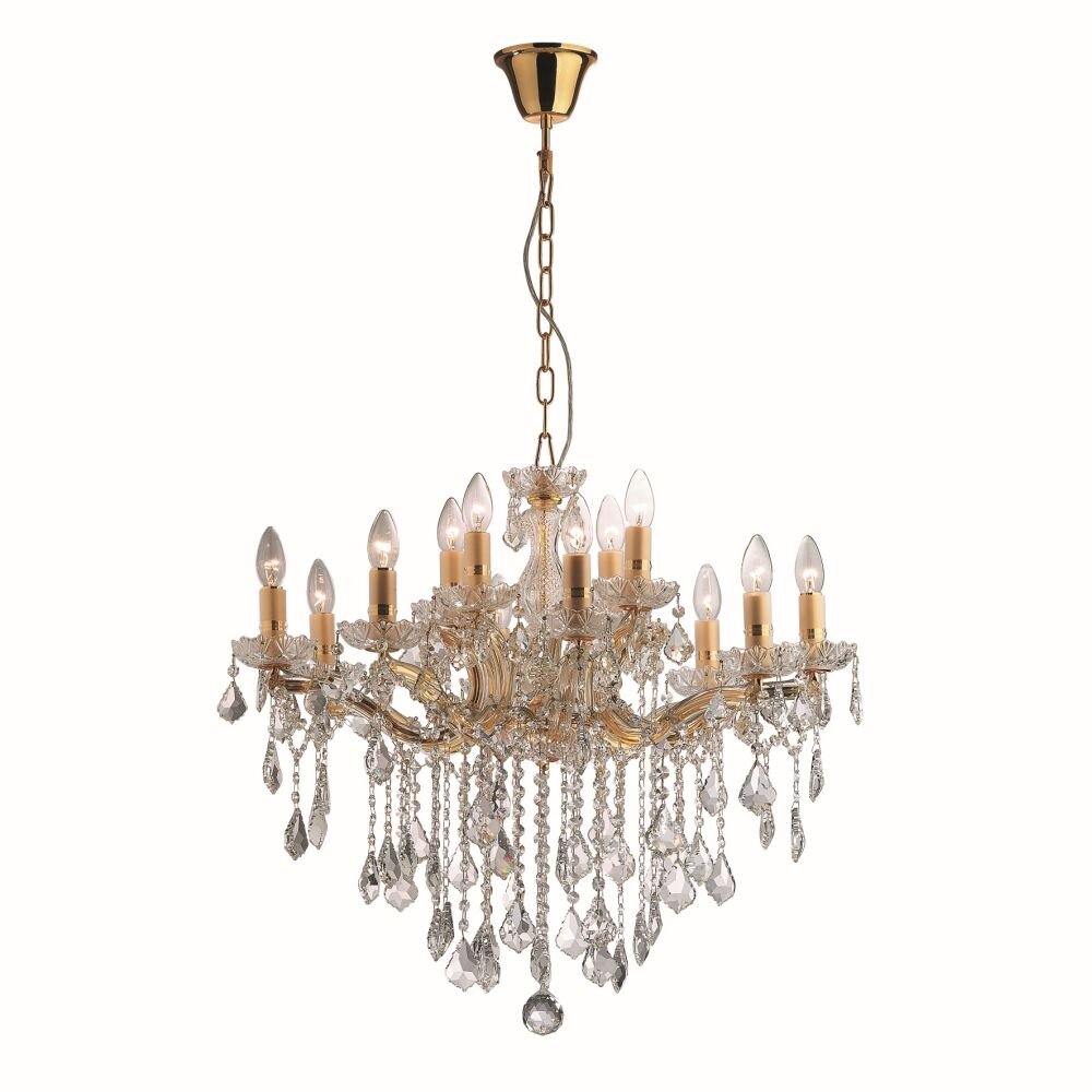 Lustre Ideal Lux FLORIAN Or, 12 lumières main product photo