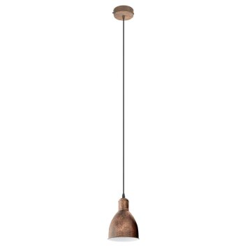 Lampe suspendue Eglo PRIDDY 1 Brun foncé, Cuivre, 1 lumière