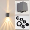 Applique murale d'extérieur Orsa LED Gris, 2 lumières