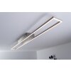 Plafonnier LED Paul Neuhaus Acier brossé, 4 lumières