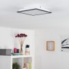 Plafonnier Salmi LED Noir, Blanc, 1 lumière