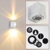 Applique murale d'extérieur Orsa LED Zingué, 2 lumières