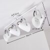 Plafonnier Tihila Blanc, 4 lumières