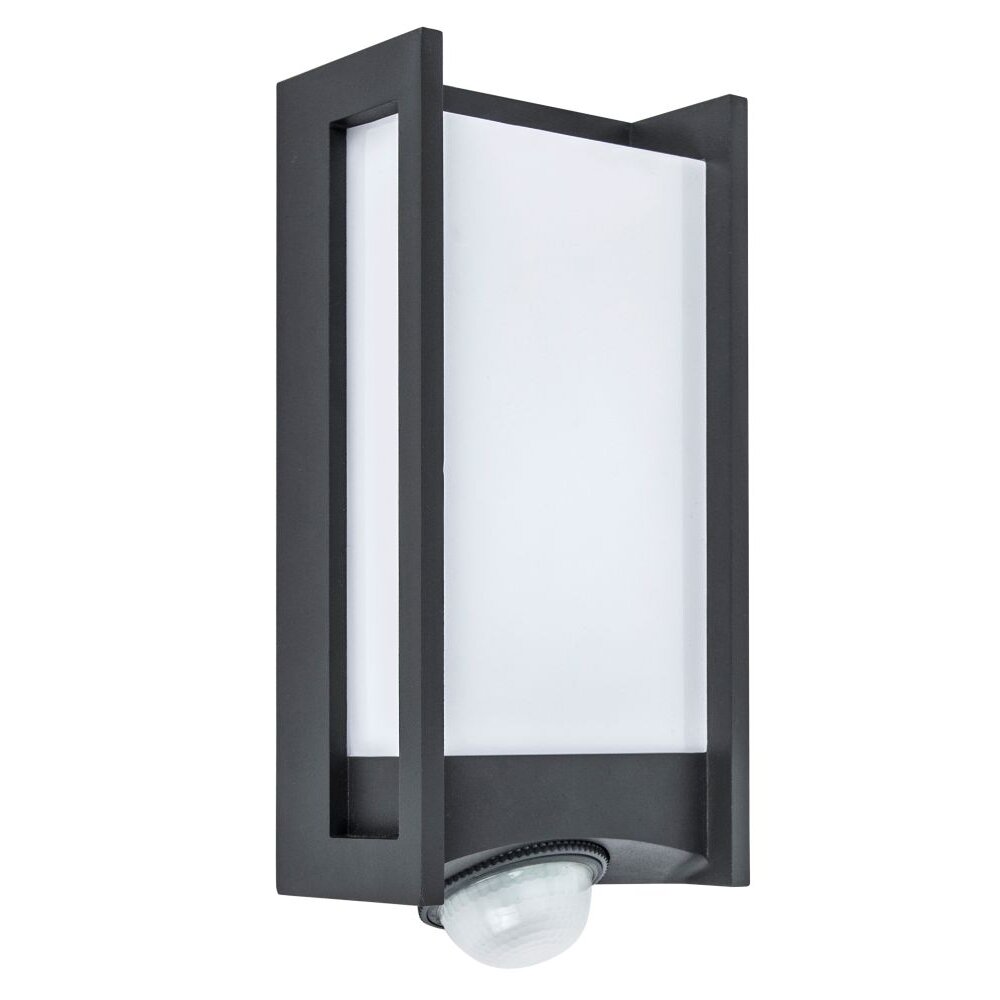 Applique murale d'extérieur Lutec QUBO LED Anthracite, 1 lumière main product photo