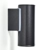Applique murale d'extérieur Brachy LED Noir, 2 lumières