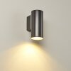 Applique murale d'extérieur Brachy LED Noir, 2 lumières