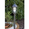 Lampadaire extérieur Lucide TIRENO Noir, Transparent, 1 lumière