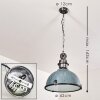Suspension Ilvy Gris, Argenté, 1 lumière