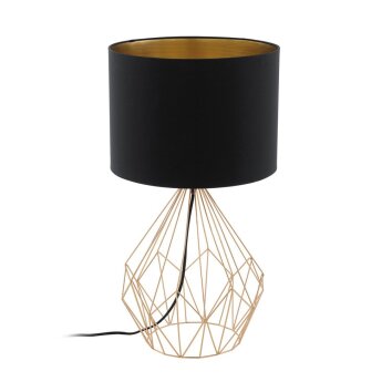 Lampe à poser Eglo PEDREGAL 1 Cuivre, 1 lumière Lampe à poser Eglo PEDREGAL 1 Cuivre, 1 lumière