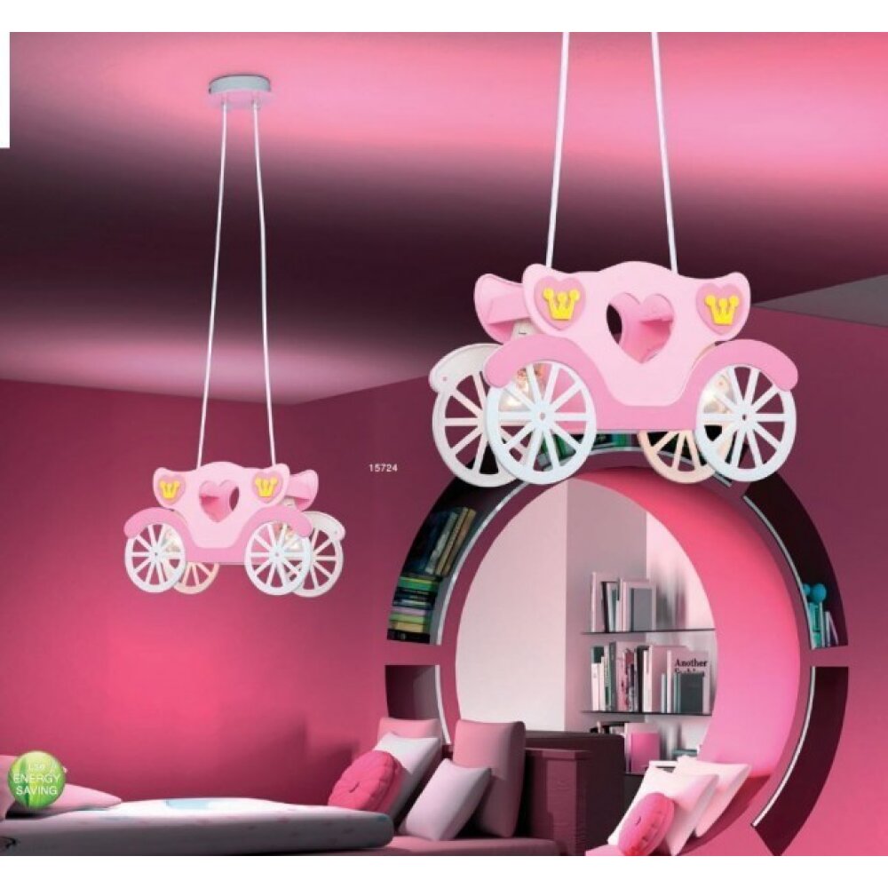 Suspension Globo KITA Multicolore, Lila, Rose, 2 lumières main product photo