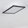 Plafonnier Essaouira LED Noir, 1 lumière, Télécommandes
