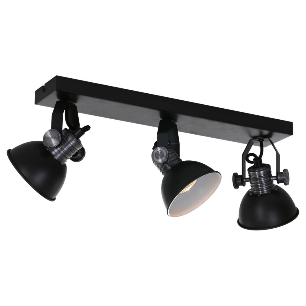 Plafonnier Steinhauer Brooklyn Noir, 3 lumières main product photo