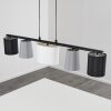 Suspension Aucilla Noir, 5 lumières