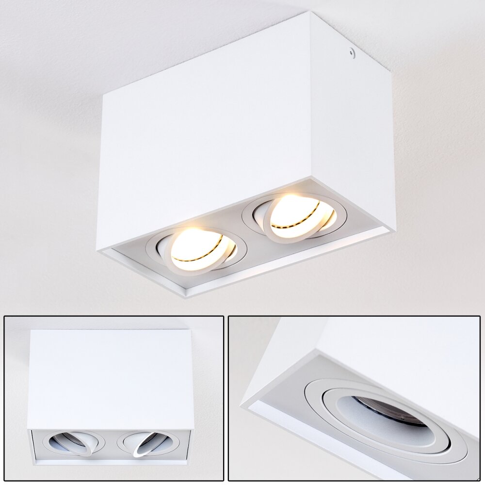 Plafonnier Betsie Blanc, 2 lumières main product photo