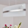 Suspension Avellino Acier inoxydable, Blanc, 3 lumières