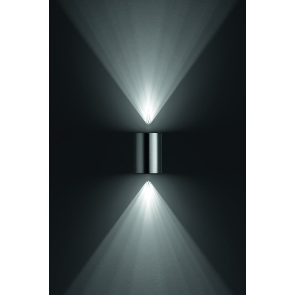 Applique murale d'extérieur Philips Buxus LED Acier inoxydable, 2 lumières main product photo