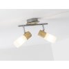 Spot de plafond Brilliant Babsan Bois foncé, Blanc, 2 lumières