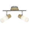 Spot de plafond Brilliant Babsan Bois foncé, Blanc, 2 lumières