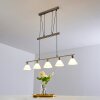 Suspension Bamenda Nickel mat, 5 lumières