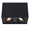 Spot de plafond Lucide TUBE Noir, 2 lumières