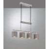Suspension Trio GARDA Nickel mat, 4 lumières