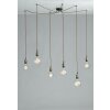 Plafonnier Lutec GROOVE Brun, 6 lumières