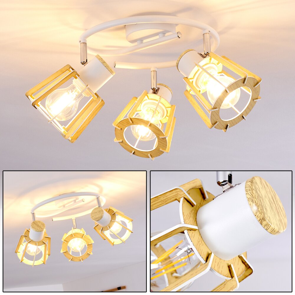 Plafonnier Rieti Blanc, 3 lumières main product photo