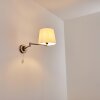 Applique murale Neuville Nickel mat, 1 lumière