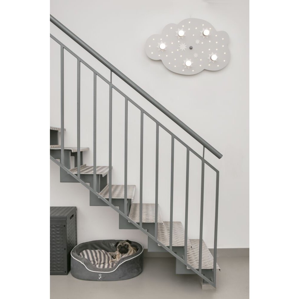 Applique murale Elobra STERNENWOLKE Argenté, 5 lumières main product photo