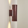 Applique murale d'extérieur Brachy LED Rouge, Noir, 2 lumières