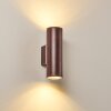 Applique murale d'extérieur Brachy LED Rouge, Noir, 2 lumières