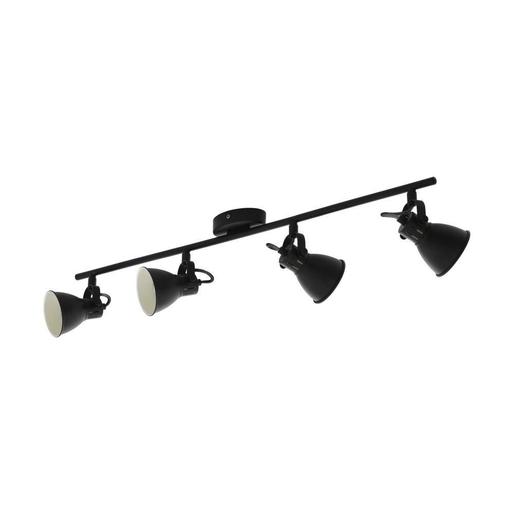 Spot de plafond EGLO SERAS LED Noir, 4 lumières main product photo