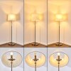 Lampadaire Neuville Nickel mat, 3 lumières