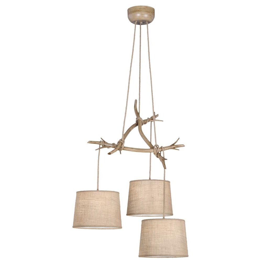 Suspension Mantra SABINA Brun, 3 lumières main product photo