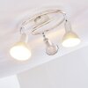 Plafonnier Polmak Or, Blanc, 3 lumières
