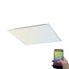 Plafonnier Paul Neuhaus Q-Flag LED Blanc, 1 lumière, Télécommandes