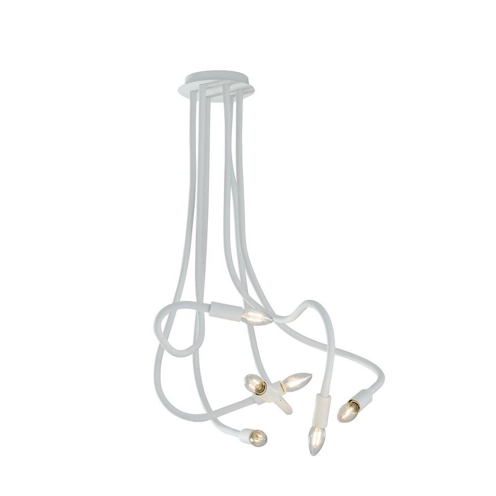 Plafonnier Lutec LOVER Blanc, 6 lumières main product photo