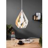 Suspension EGLO CARLTON Or, Blanc, 1 lumière