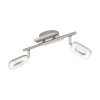 Spot de plafond Eglo LITAGO CRYSTAL LED Aspect cristal, Nickel mat, 2 lumières