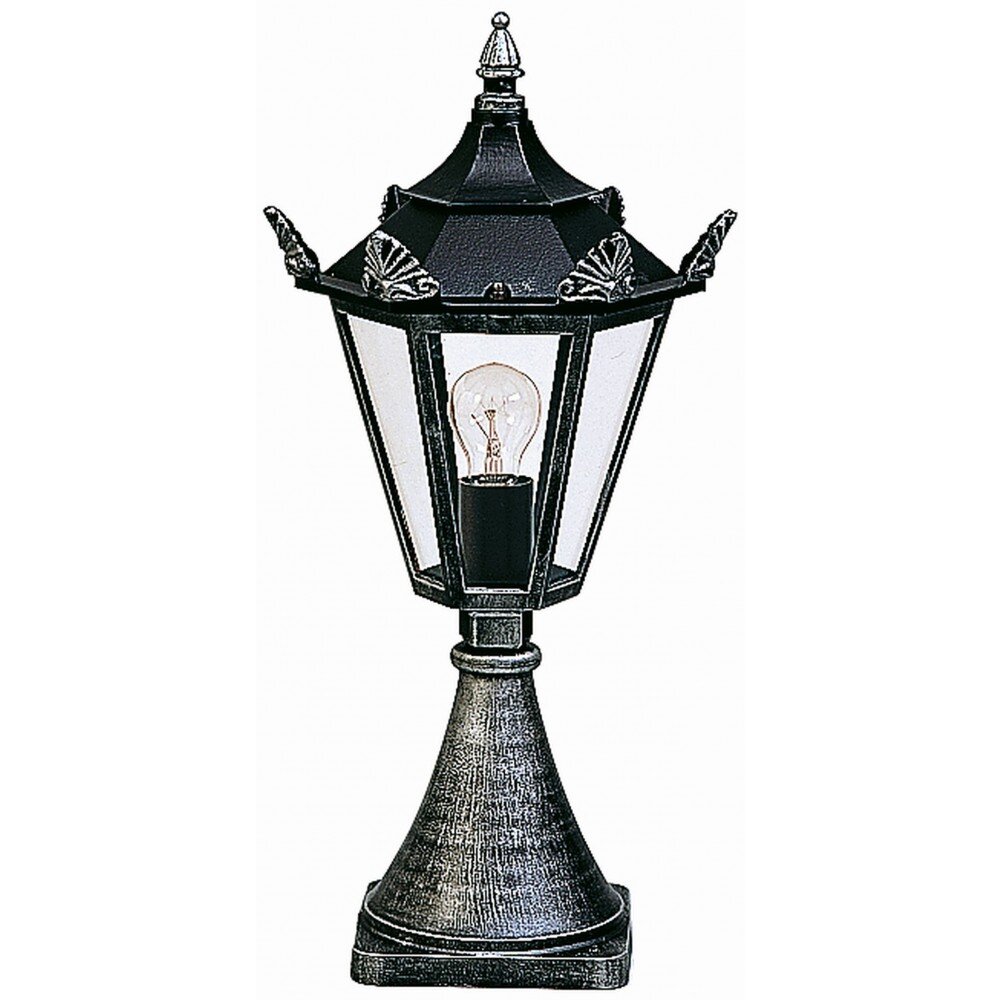 Borne d'éclairage Albert 533 Noir, Argenté, 1 lumière main product photo