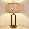Lampe à poser Logumkolster Brun, Noir, 1 lumière