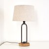 Lampe à poser Logumkolster Brun, Noir, 1 lumière