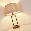 Lampe à poser Logumkolster Brun, Noir, 1 lumière