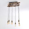 Plafonnier Rimforsa Brun, Laiton, Rouille, 6 lumières