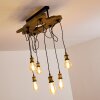 Plafonnier Rimforsa Brun, Laiton, Rouille, 6 lumières
