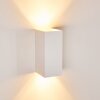 Applique murale Aversa Blanc, 2 lumières