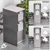 Abilene Prises électriques d\'extérieur couleur acier inoxydable, Gris