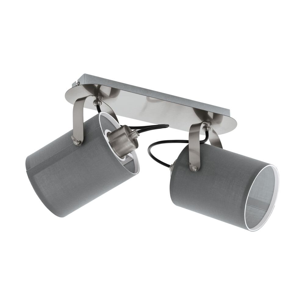Spot de plafond EGLO VILLABATE Nickel mat, 2 lumières main product photo
