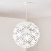 Suspension Chimore Blanc, 1 lumière