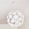 Suspension Chimore Blanc, 1 lumière